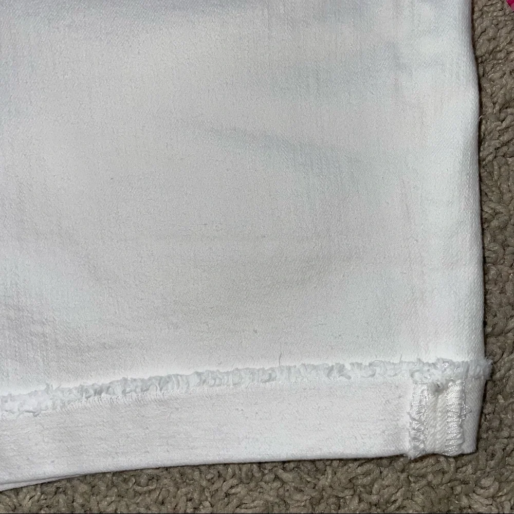 J Crew Long Denim Short in White Jean Size 29